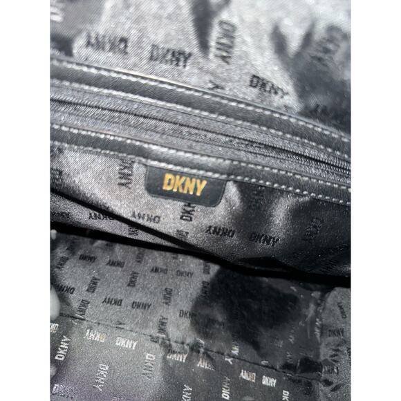 DKNY Original Black Mono Doctor’s Bag with Crossbody Strap – Never Used - Picture 4 of 9